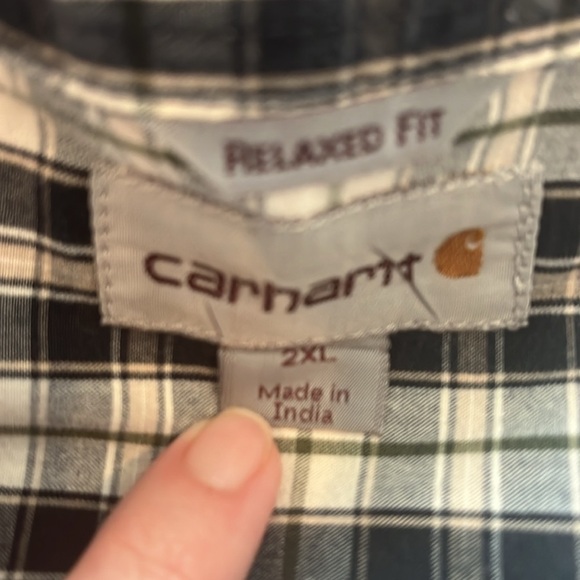 Carhartt Black and White Checkered Shirt - Picture 7 of 10